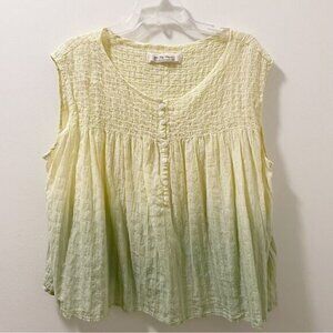 Free People | We The Free Little Bit of Something Ombre V-Neck Blouse - Size S